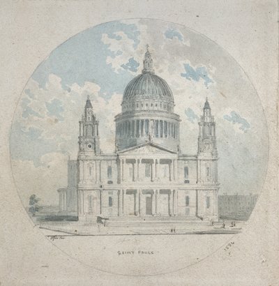 Cattedrale di San Paolo, c.1790 da Thomas Girtin